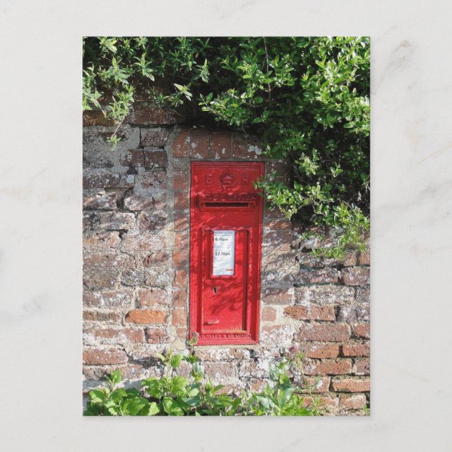 Carte Postale Boîte à lettres murale britannique (Devant)