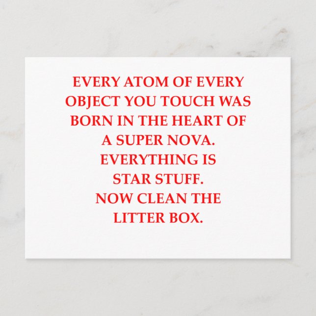 Carte Postale boîte à litière (Devant)