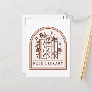 Carte Postale Boîte à livres de quartier de bibliothèque gratuit