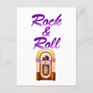 Carte Postale Boîte à musique Rock and Roll