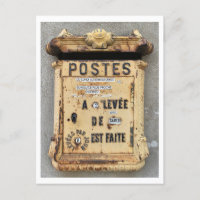 Boîte aux lettres ancienne en France