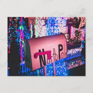 Carte Postale Boîte aux lettres du Père Noël à Noël