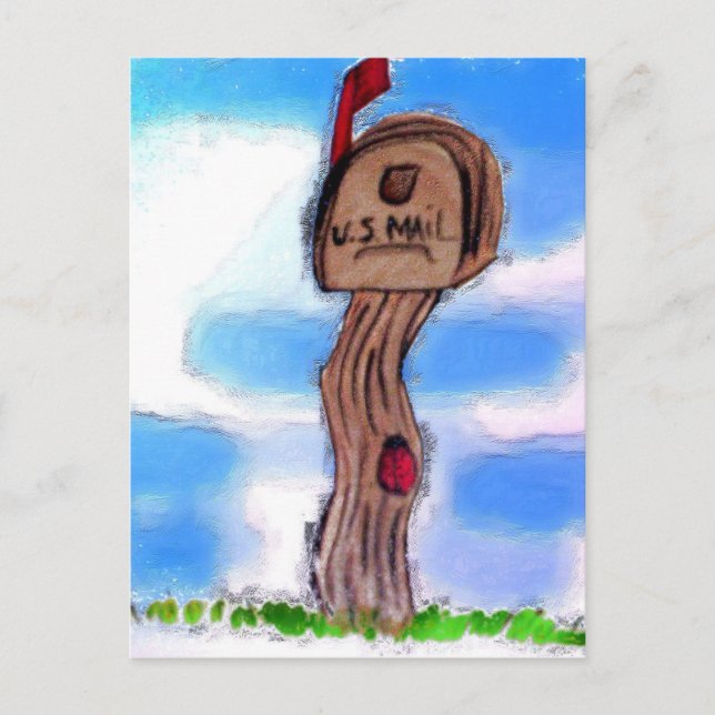 Carte Postale boîte aux lettres pays (Devant)