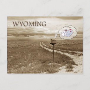 Carte Postale Boîte aux lettres unique en Wyoming