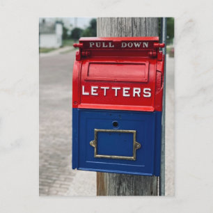 Carte Postale Boîte aux lettres vintage
