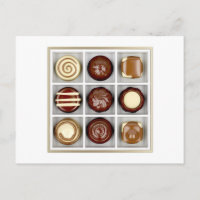 Boîte avec bonbons au chocolat