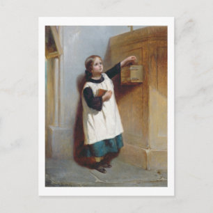 Carte Postale Boîte de collecte (huile sur panneau)