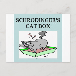 Carte Postale boîte du chat de Schrödinger