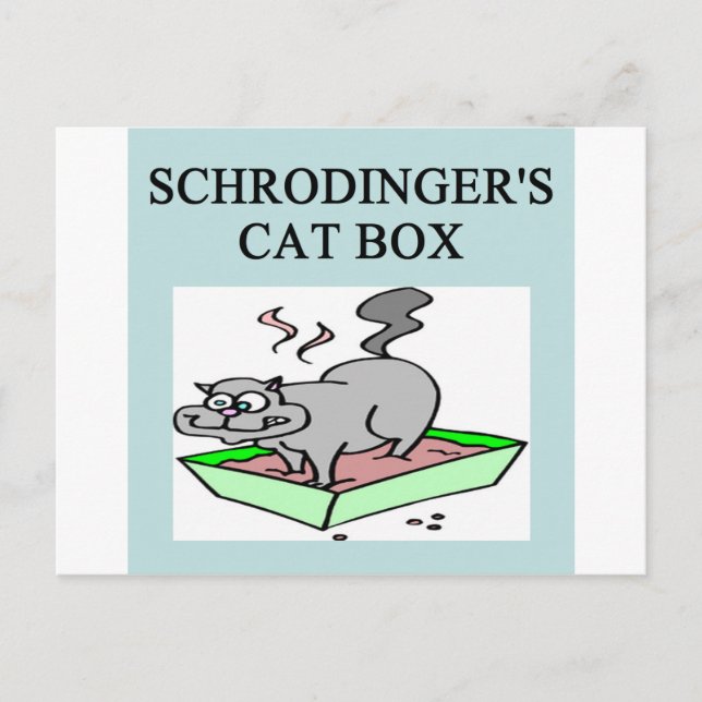 Carte Postale boîte du chat de Schrödinger (Devant)
