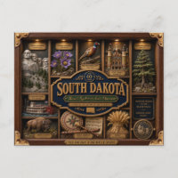 Boîte ombre du Dakota du Sud Figurine 3D État