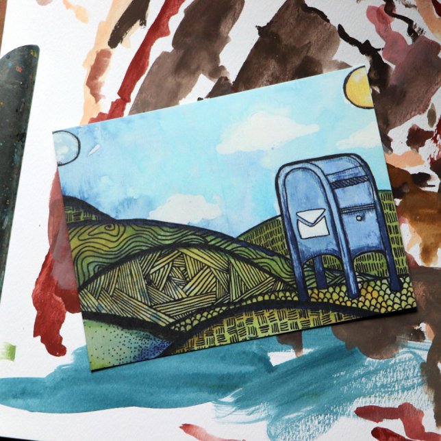 Carte Postale Boîte postale Service postal (Créateur téléchargé)