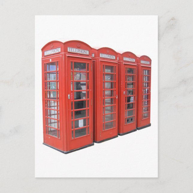 Carte Postale Boîte téléphonique Londres (Devant)