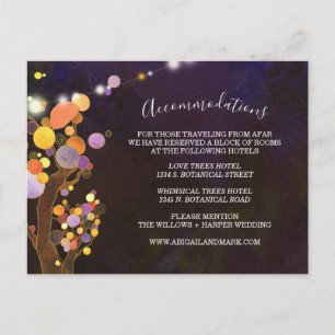 Carte Postale Boîtier d'hébergement Mariage violet profond