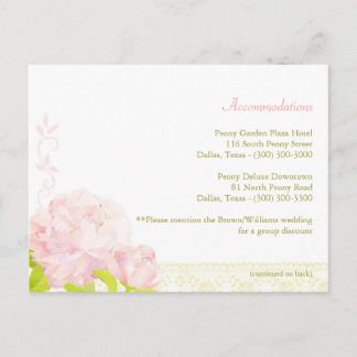 Carte Postale Boîtier Mariage Pink Peony