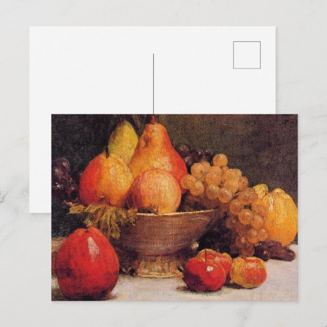 Carte Postale Bol de fruits (Devant / Derrière)