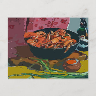 Carte Postale Bol de langouste