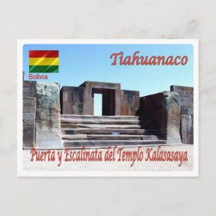 Carte Postale Bolivia - Tiahuanaco - Templo Kalasasaya -