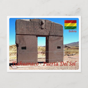 Carte Postale Bolivie - Tiahuanaco - Puerta del Sol -