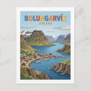 Carte Postale Bolungarvík Islande