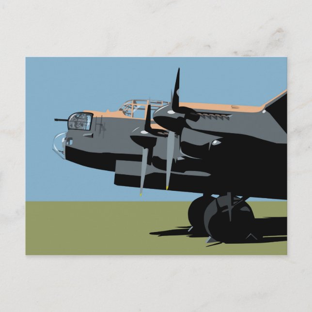 Carte Postale Bombe Lancaster Avro (Devant)