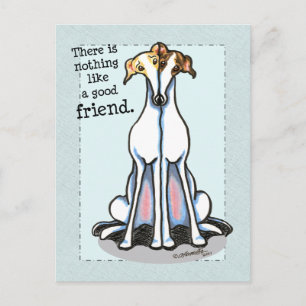 Carte Postale Bon ami Greyhound Lover