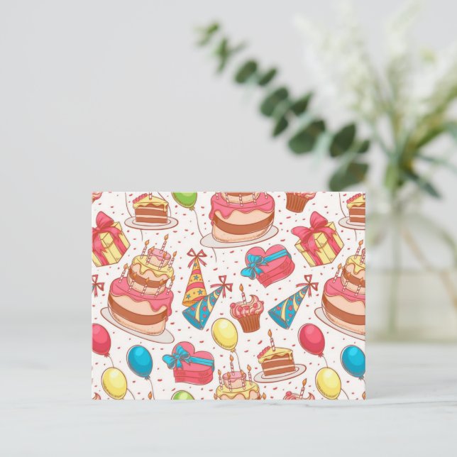 Carte Postale Bon Anniversaire (Debout devant)