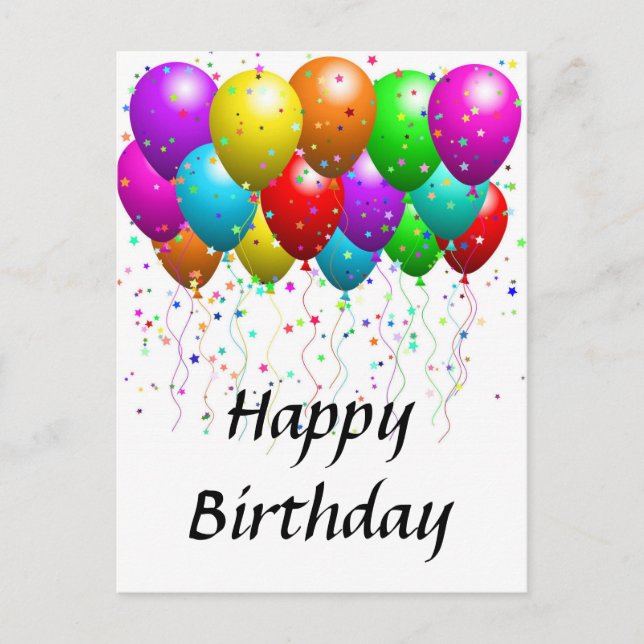 Carte postale - bon anniversaire (Devant)