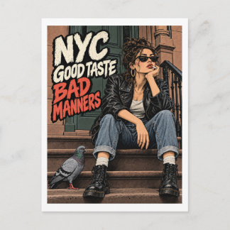 Carte Postale Bon goût et mauvaises manières à NYC