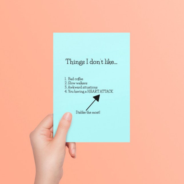 Carte Postale Bon rétablissement après une crise cardiaque (Créateur téléchargé)