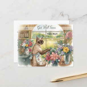 Carte Postale Bon rétablissement au golf avec une balle de golf