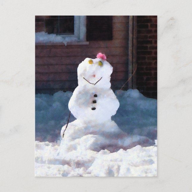 Carte Postale Bon Snowman (Devant)