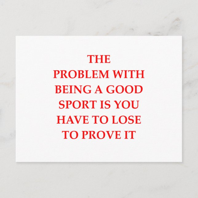 Carte Postale bon sport (Devant)