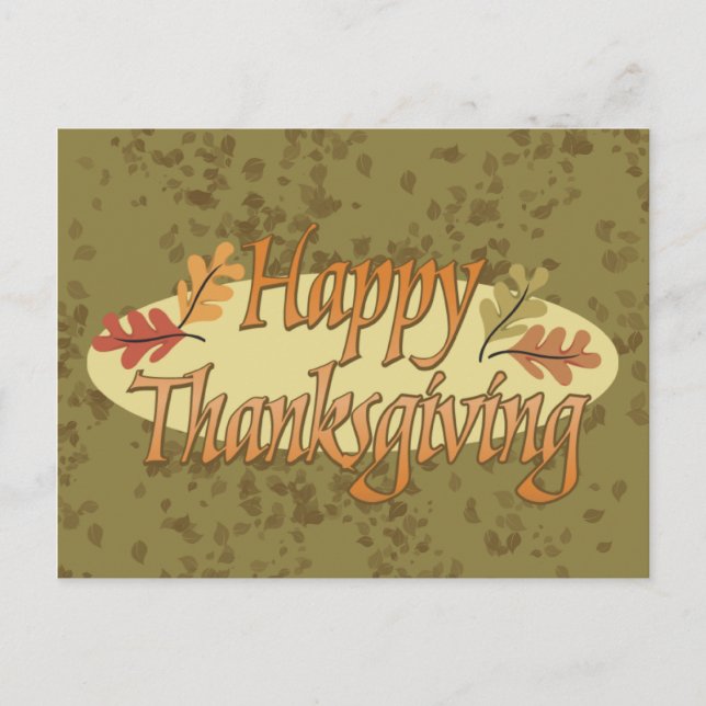 Carte postale bon thanksgiving (Devant)