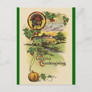Carte postale Bon thanksgiving antique vintage