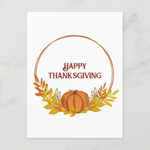 Carte Postale Bon thanksgiving Pampkin