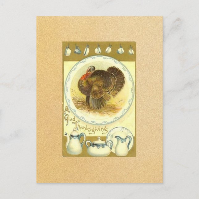 Carte postale Bon thanksgiving vintage (Devant)