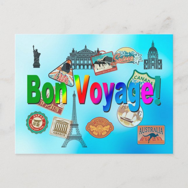 Carte Postale Bon voyage (Devant)
