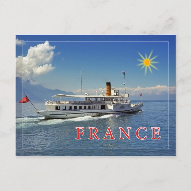 Carte Postale Bon voyage en France (Devant)