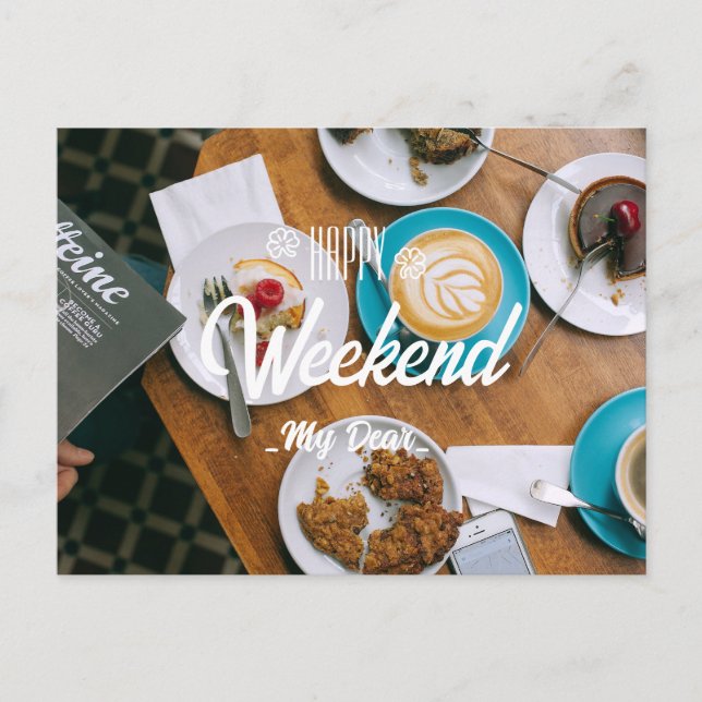 Carte Postale Bon week-end ma chère (Devant)