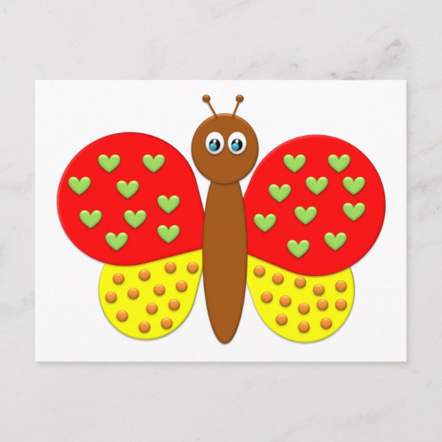 Carte postale BonBon Imaginaire Papillon (Devant)