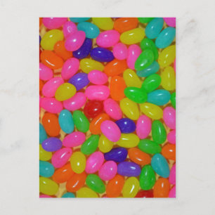 Carte Postale Bonbons de jellybean colorés