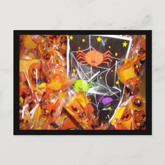 Carte Postale Bonbons d'Halloween (Devant)