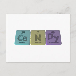 Carte Postale Bonbons en azote de calcium Dysprodium