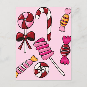 Carte Postale Bonbons mignons