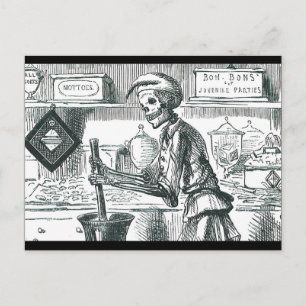 Carte Postale "BonBons pour les parties juvéniles" Malin Pharmac