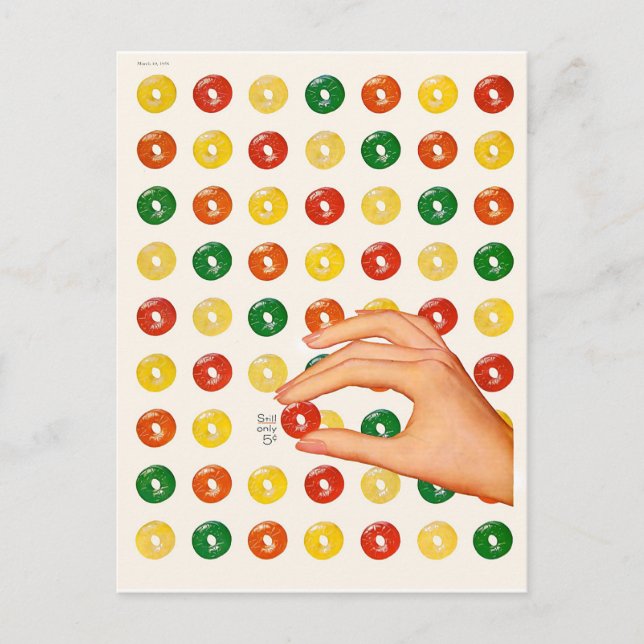 Carte Postale Bonbons vintages (Devant)