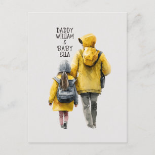 Carte Postale Bond père et fille