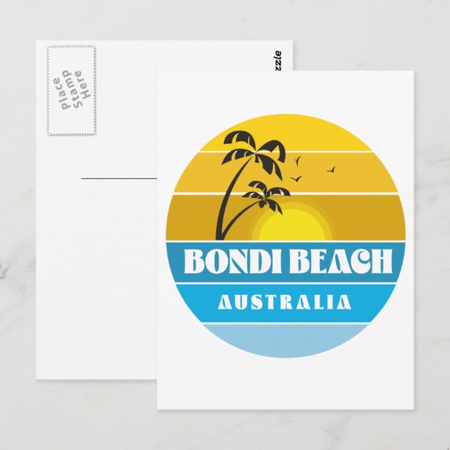 Carte Postale Bondi Beach Australie (Devant / Derrière)