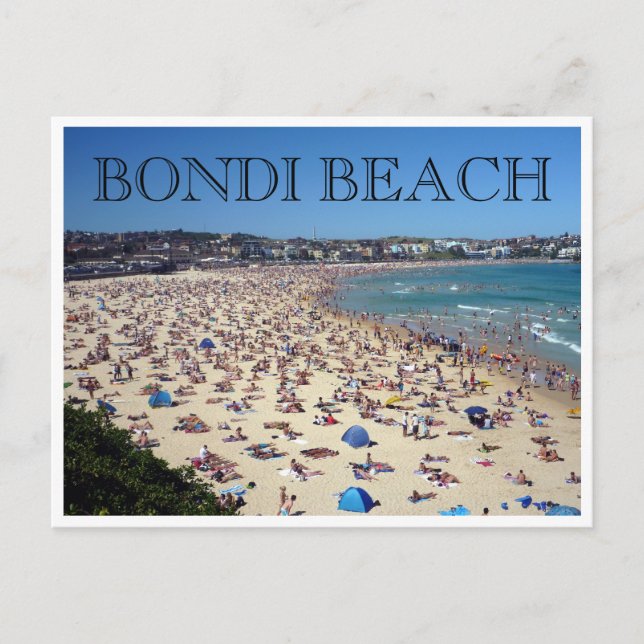 Carte Postale bondi beach nouvelle année (Devant)
