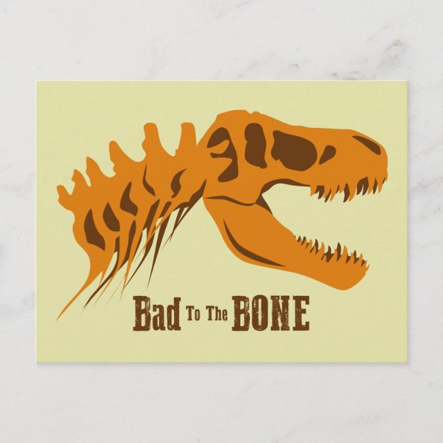 Carte Postale Bones T-Rex (Devant)